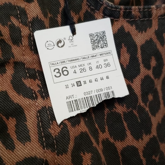 Zara Leopard Mom Jeans - Picture 7 of 8